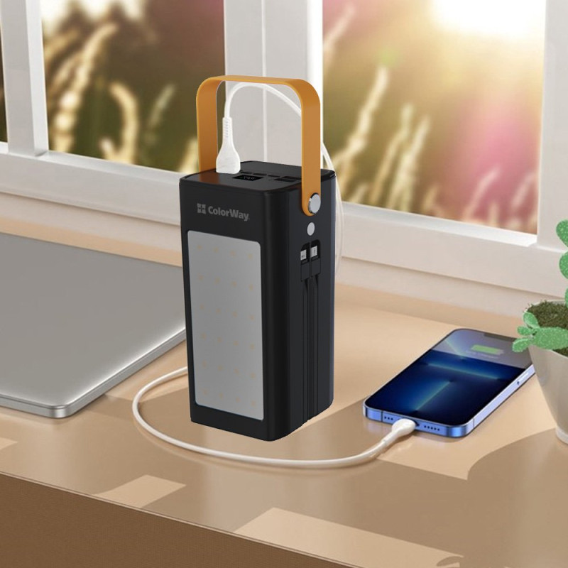 Портативний зарядний пристрій (павербанк) ColorWay 80000mAh 22.5W Black (CW-PB800LPA8BK-PDD)