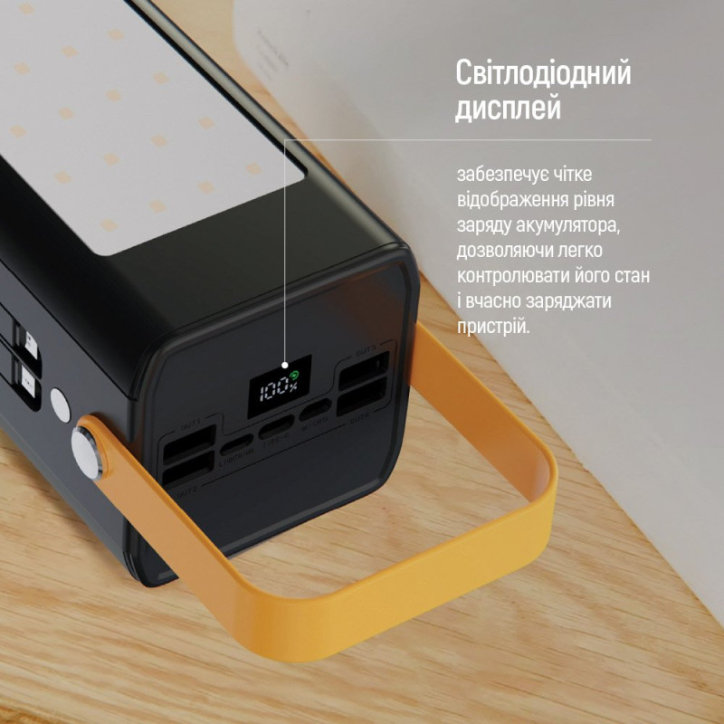 Портативний зарядний пристрій (павербанк) ColorWay 80000mAh 22.5W Black (CW-PB800LPA8BK-PDD)