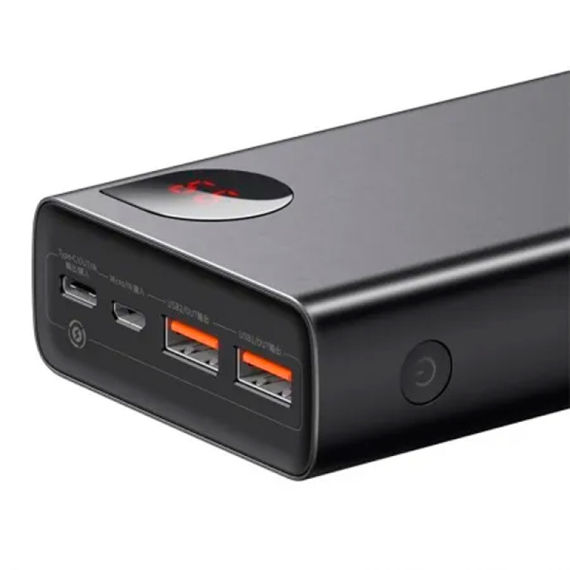 Портативний зарядний пристрій (павербанк) Baseus Power Bank 20000mAh Adaman Metal Digital 65W Black (PPIMDA-D01)