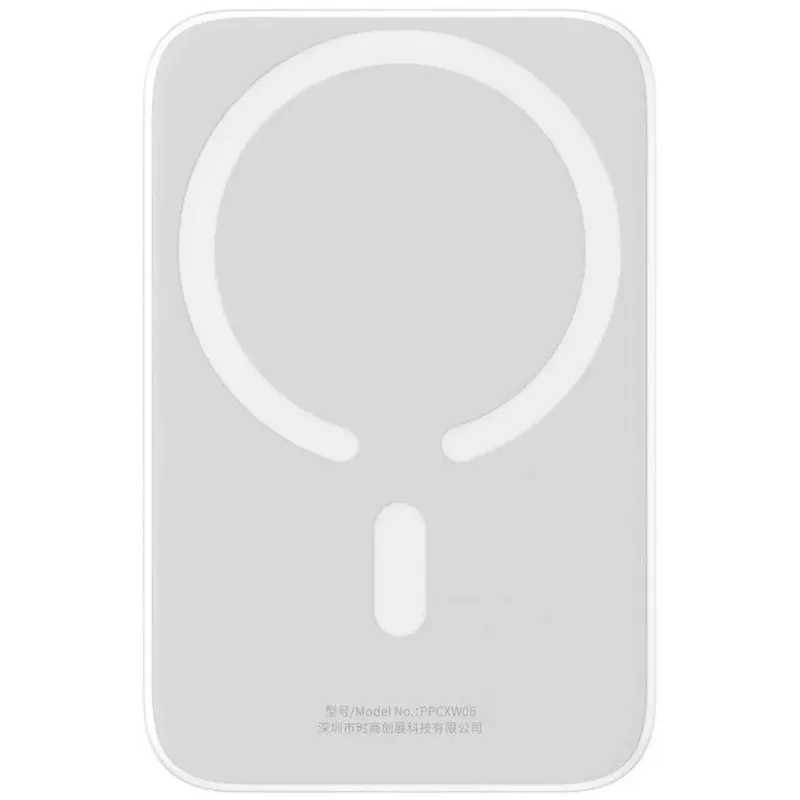 Портативное зарядное устройство (павербанк) Power Bank Baseus Airpow Magnetic 6000mAh 20W (P10022807213-00) White UA UCRF 6932172677015