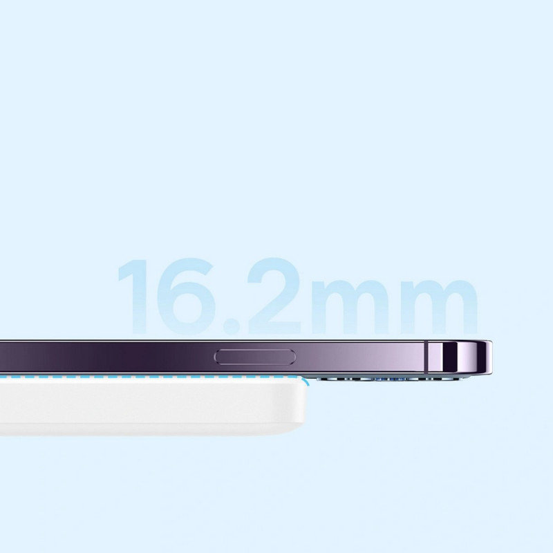 Портативний зарядний пристрій (павербанк) Power Bank Baseus Airpow Magnetic 6000mAh 20W (P10022807213-00) White UA UCRF 6932172677015
