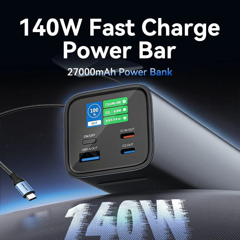 Vention 27000mAh 140W Gray (FHVH0)