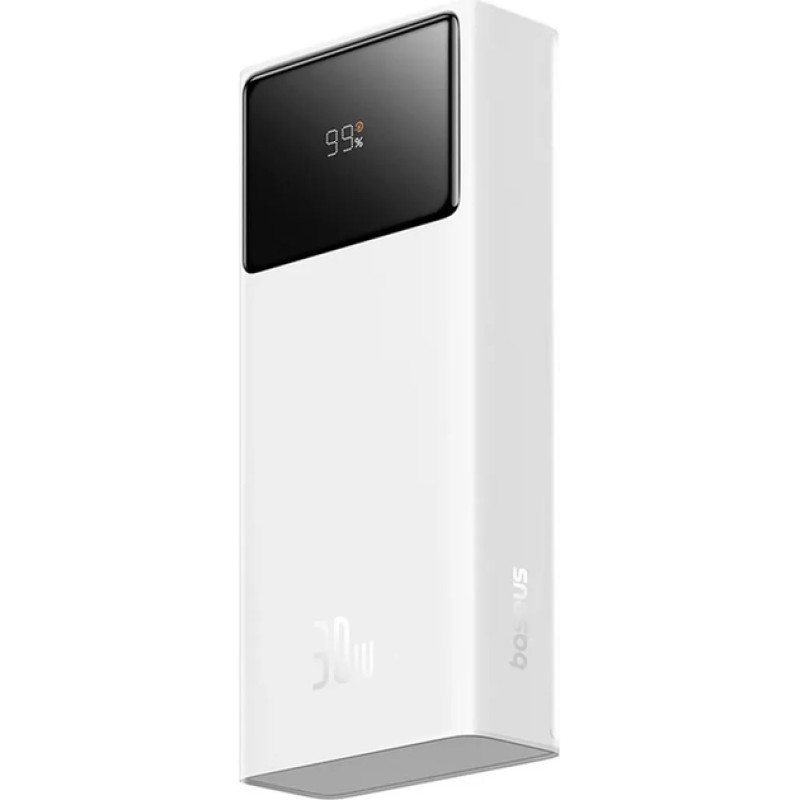 Портативний зарядний пристрій (павербанк) Baseus Star-Lord Digital Display Fast Charging 20000mAh 30W Cluster White P10022904213-00