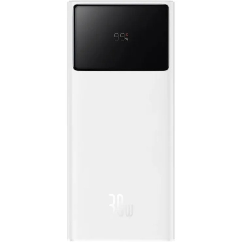 Портативний зарядний пристрій (павербанк) Baseus Star-Lord Digital Display Fast Charging 20000mAh 30W Cluster White P10022904213-00