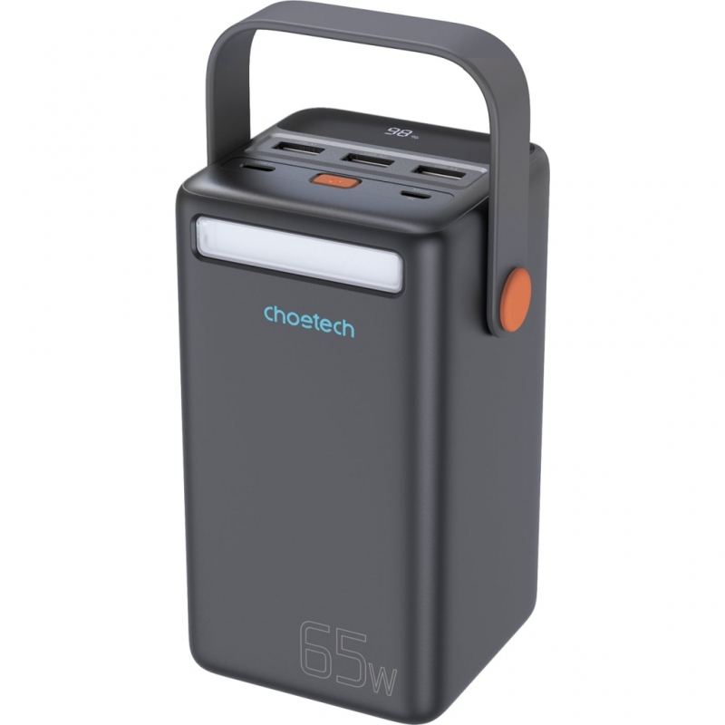 Портативний зарядний пристрій (павербанк) Choetech B664 50000mAh PD + QC 65W Black