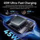Портативное зарядное устройство (павербанк) Vention 20000mAh 45W Mini with Built-in USB-C Gray (FHGH0)