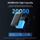 Портативное зарядное устройство (павербанк) Vention 20000mAh 45W Mini with Built-in USB-C Gray (FHGH0)