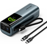 Портативний зарядний пристрій (павербанк) Vention 20000 mAh 165W Gray TFT Display Type (FKFH0)