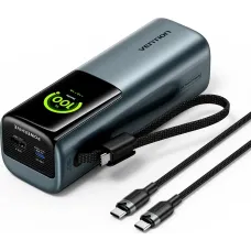 Портативное зарядное устройство (павербанк) Vention 20000 mAh 165W Gray TFT Display Type (FKFH0)