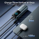 Портативний зарядний пристрій (павербанк) Vention 20000 mAh 165W Gray TFT Display Type (FKFH0)