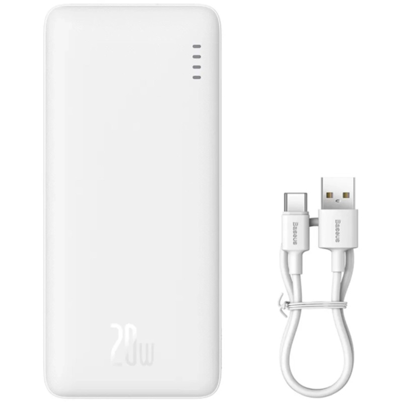 Портативний зарядний пристрій (павербанк) Baseus Airpow 30000mAh 20W Overseas Edition White (PPQD090102)