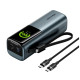 Портативний зарядний пристрій (павербанк) Vention 27000 mAh 200W Gray TFT Display Type (FKGH0)