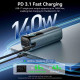 Портативний зарядний пристрій (павербанк) Vention 27000 mAh 200W Gray TFT Display Type (FKGH0)