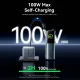 Портативное зарядное устройство (павербанк) Vention 27000 mAh 200W Gray TFT Display Type (FKGH0)