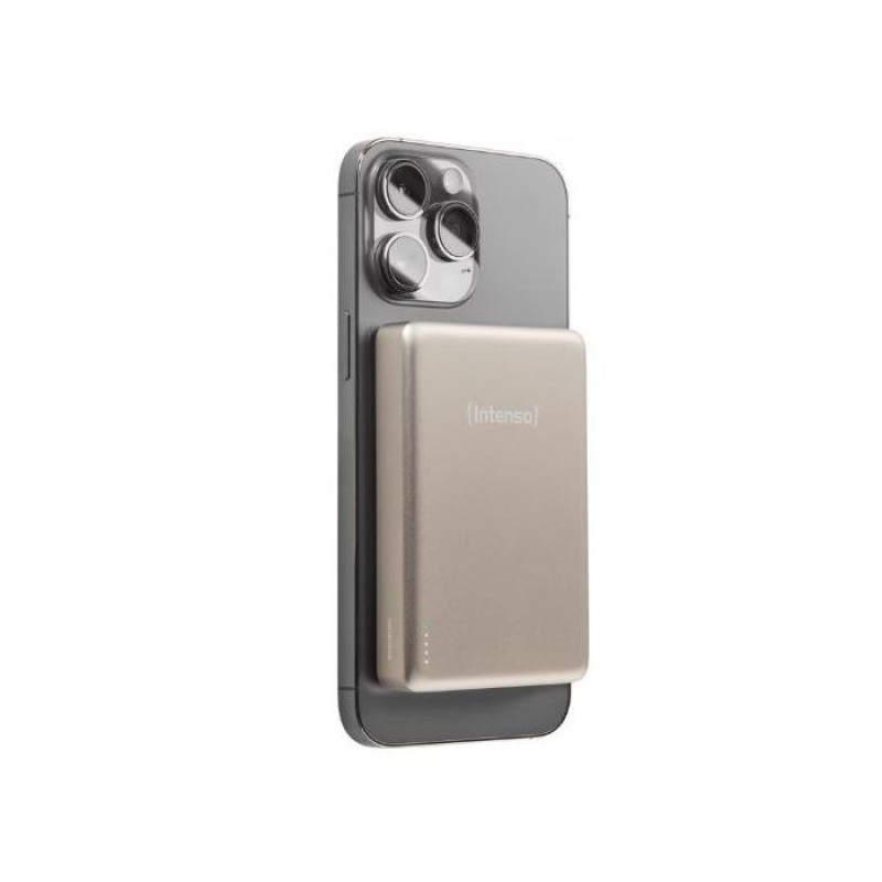 Портативний зарядний пристрій (павербанк) Intenso MW10000 10000mAh 20W/Qi 15W Champagne (7344031)
