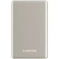 Портативное зарядное устройство (павербанк) Canyon OnCharge 505 slim 5000mAh 20W Beige (CNS-CPB505BE)