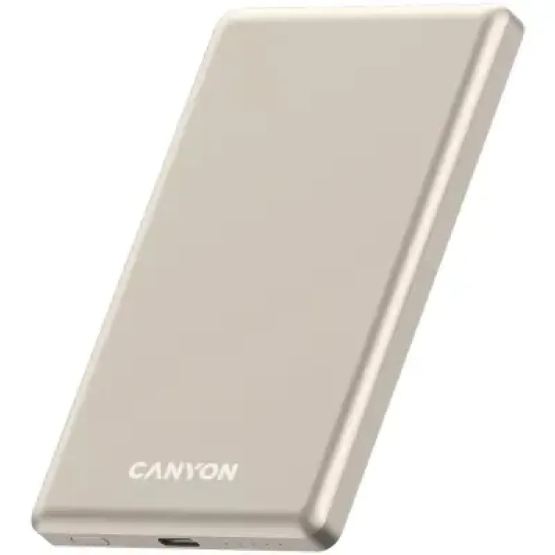 Портативний зарядний пристрій (павербанк) Canyon OnCharge 505 slim 5000mAh 20W Beige (CNS-CPB505BE)