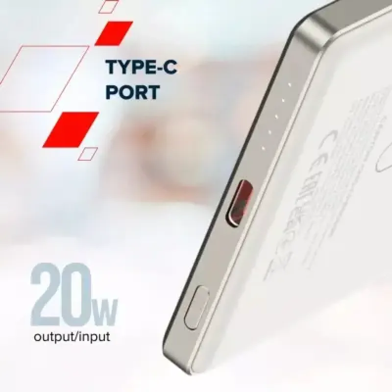 Портативний зарядний пристрій (павербанк) Canyon OnCharge 505 slim 5000mAh 20W Beige (CNS-CPB505BE)