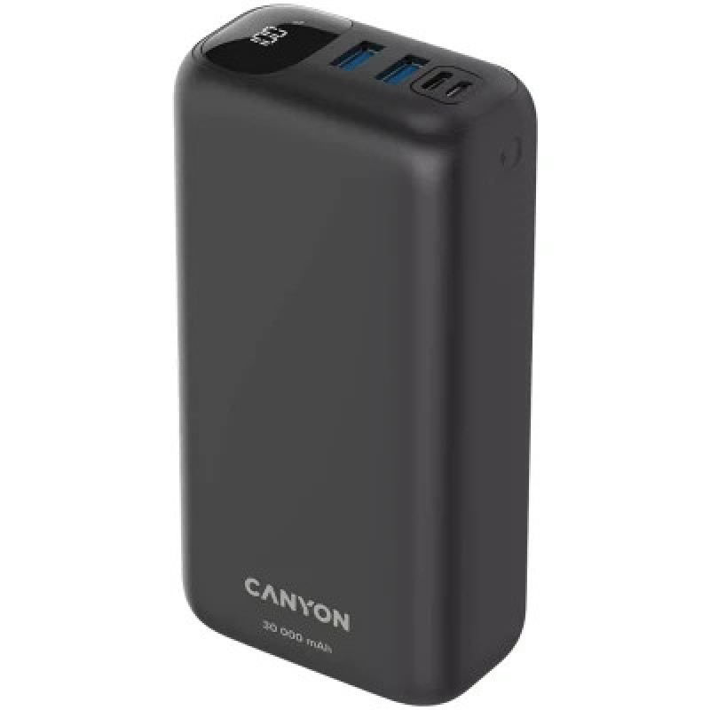 Портативное зарядное устройство (павербанк) Canyon PB-301 30000mAh PD/20W, QC/3.0 (CNE-CPB301B)