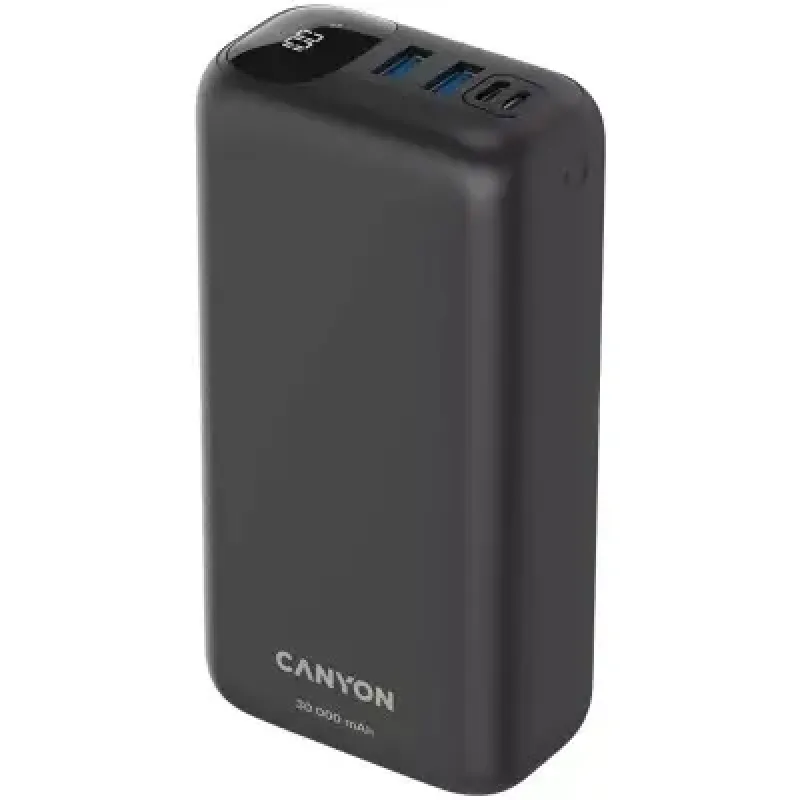 Портативное зарядное устройство (павербанк) Canyon PB-301 30000mAh PD/20W, QC/3.0 (CNE-CPB301B)