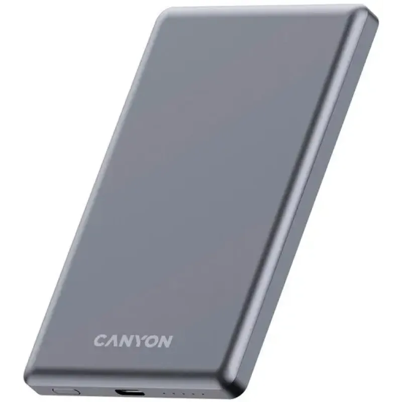 Портативний зарядний пристрій (павербанк) Canyon OnCharge 505 slim 5000mAh 20W Dark Grey (CNS-CPB505DG)