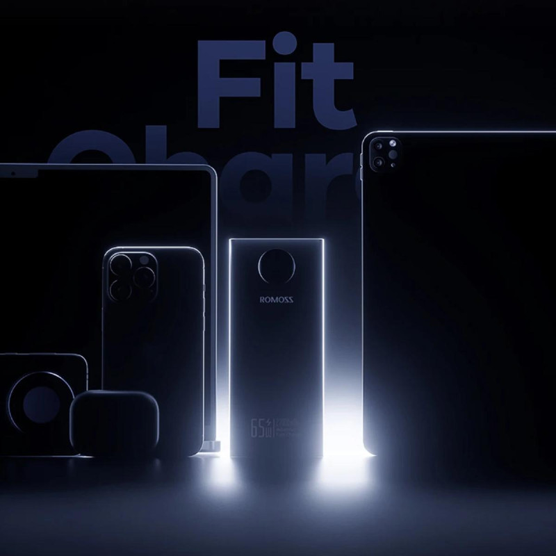 Портативний зарядний пристрій (павербанк) Romoss PEA27S Pro 27000mAh 65W Black (PEA27-282-2111H)