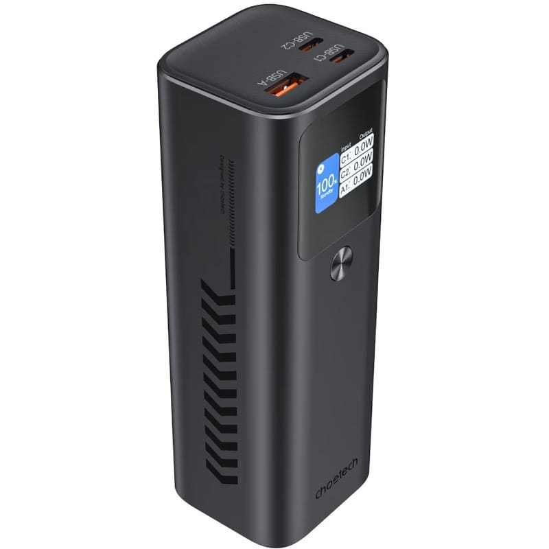 Портативное зарядное устройство (павербанк) Choetech B670 25200mAh 140W Black (B670-CCGY)