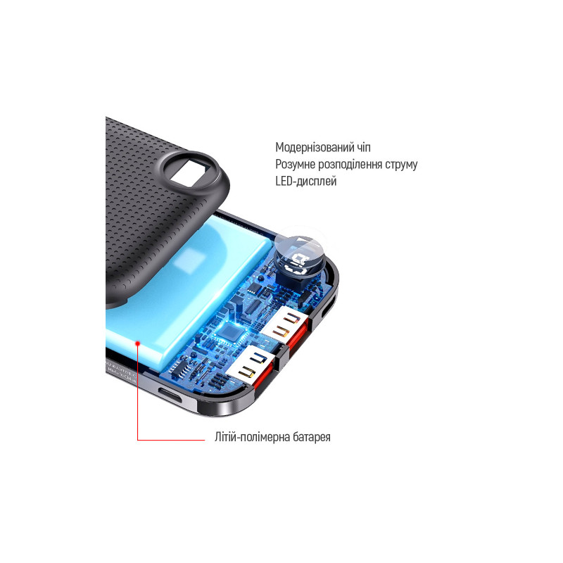 ColorWay LCD 10000mAh Black (CW-PB100LPI3BK-PDD)