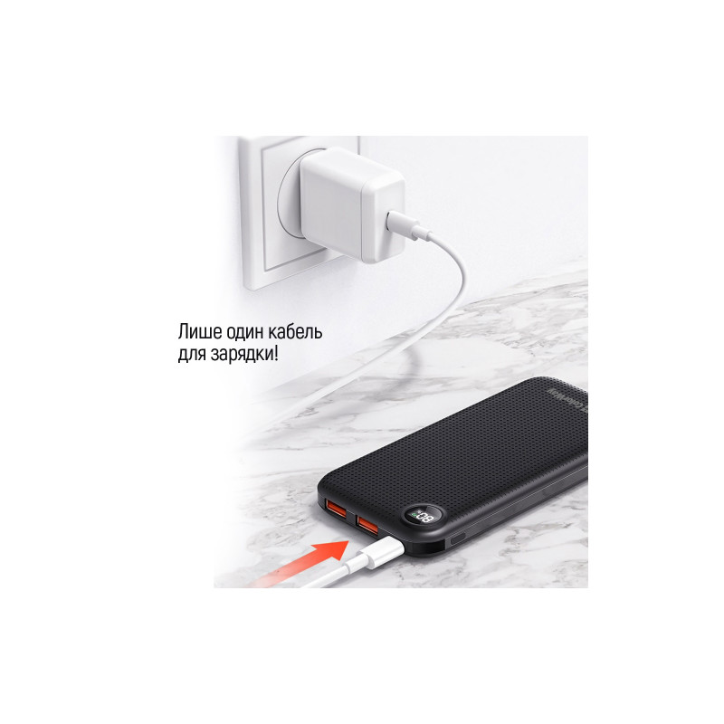 ColorWay LCD 10000mAh Black (CW-PB100LPI3BK-PDD)