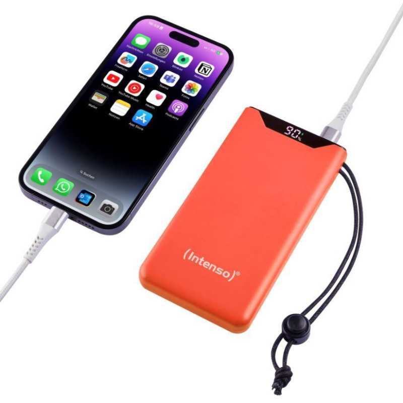 Портативний зарядний пристрій (павербанк) Intenso F10000 10000mAh Orange (7332038)