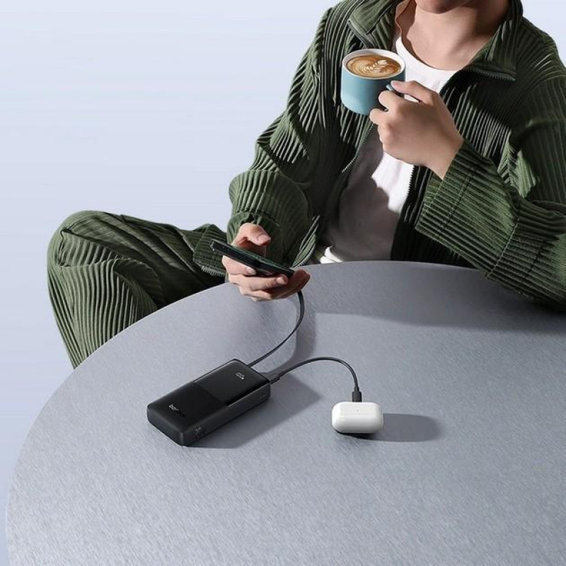 Портативное зарядное устройство (павербанк) Baseus Bipow 2 20000mAh 20W Cluster Black (P10077101113-01)