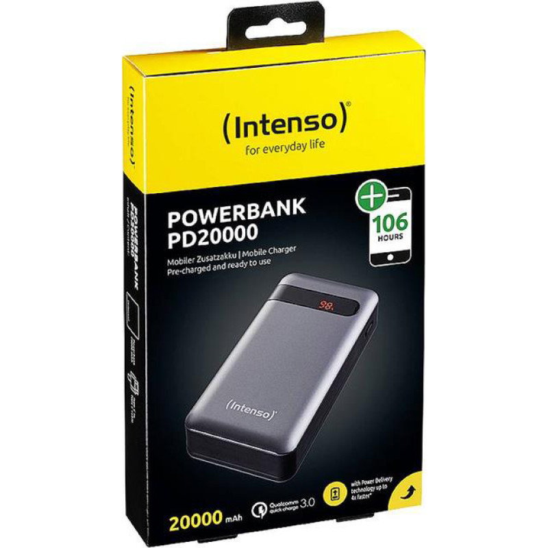 Портативний зарядний пристрій (павербанк) Intenso PD20000 20000mAh (PB930227, 7332354)