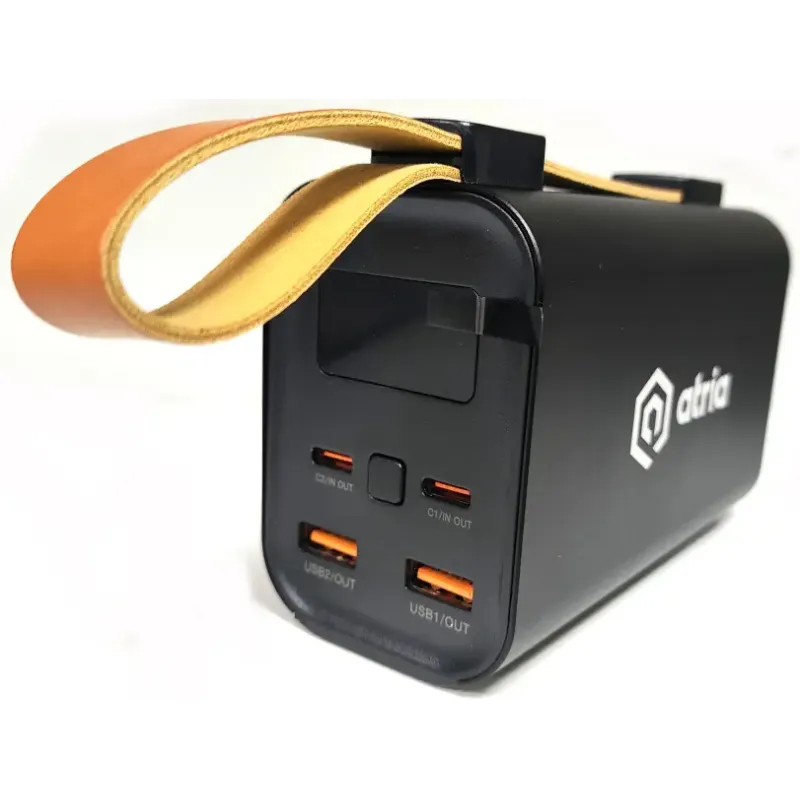 Портативний зарядний пристрій (павербанк) ATRIA WPD-130 30000mAh Black