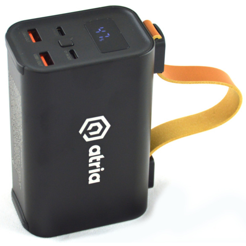 Портативний зарядний пристрій (павербанк) ATRIA WPD-130 30000mAh Black