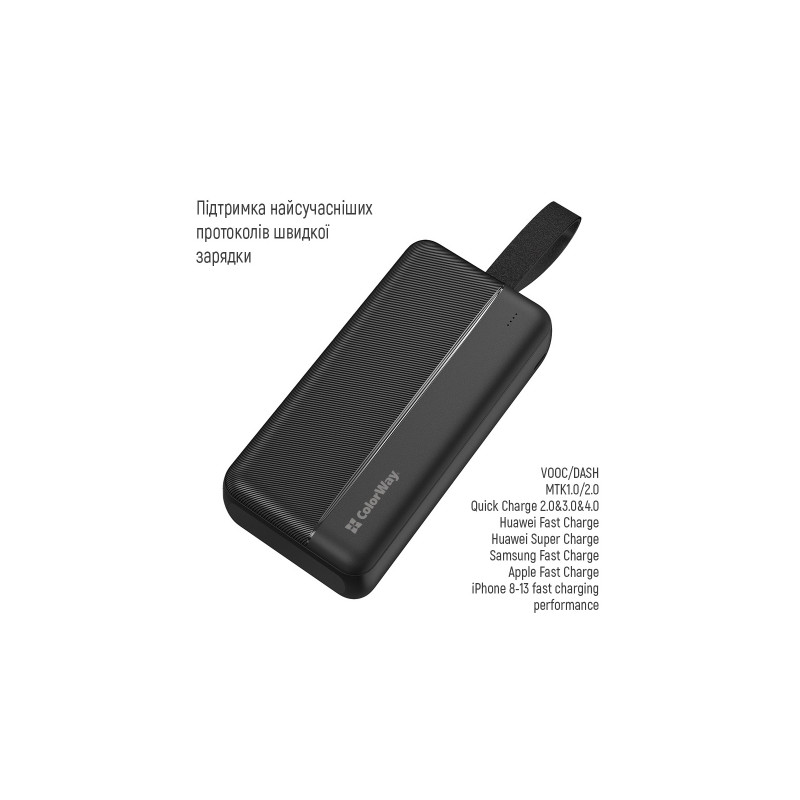 ColorWay 30000 mAh High-power 2 Black (CW-PB300LPC2BK-PD)