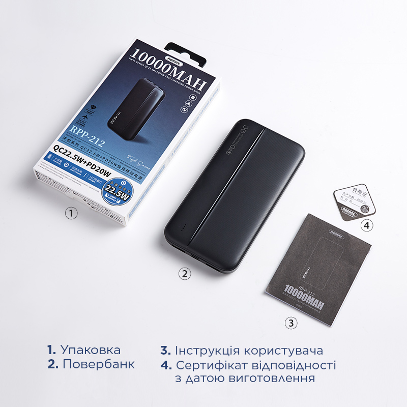 REMAX RPP-212 Tinyl 10000mAh Black