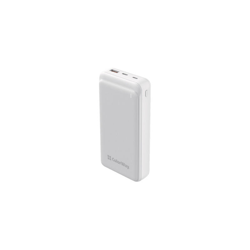 ColorWay Slim 20000mAh White (CW-PB200LPG3WT-PD)
