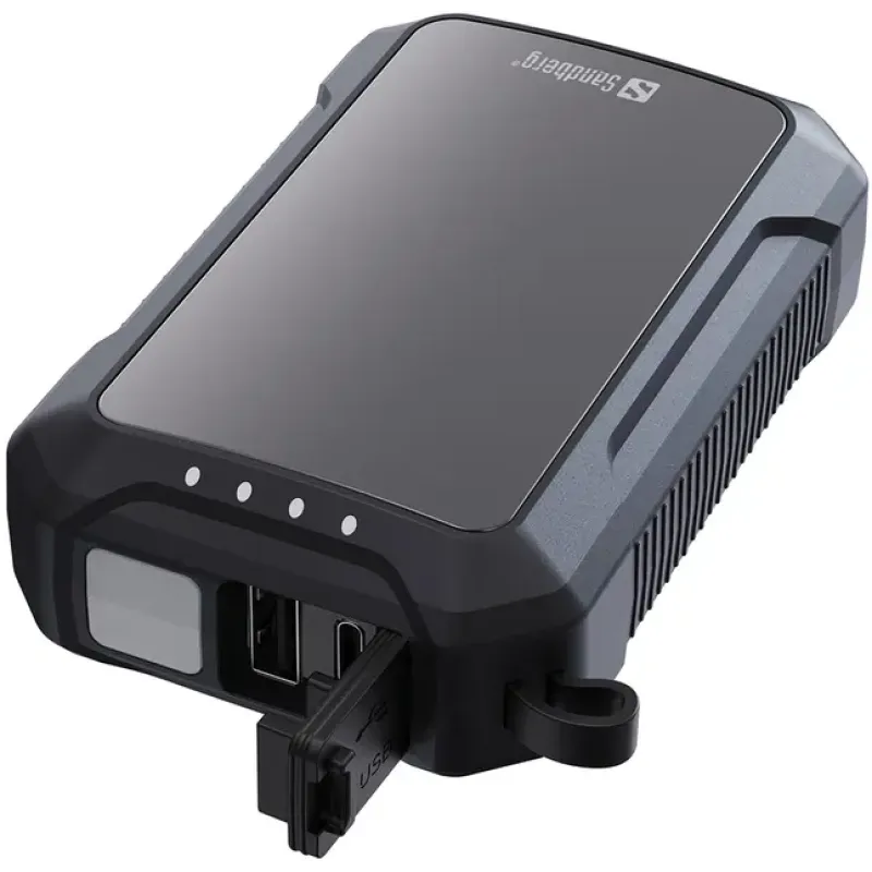 Портативний зарядний пристрій (павербанк) Sandberg 10000mAh Hand Warmer flashlight 1W USB-C/USB-A 2A/5V (420-65)