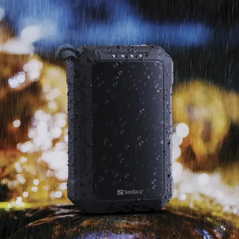 Портативний зарядний пристрій (павербанк) Sandberg 10000mAh Hand Warmer flashlight 1W USB-C/USB-A 2A/5V (420-65)