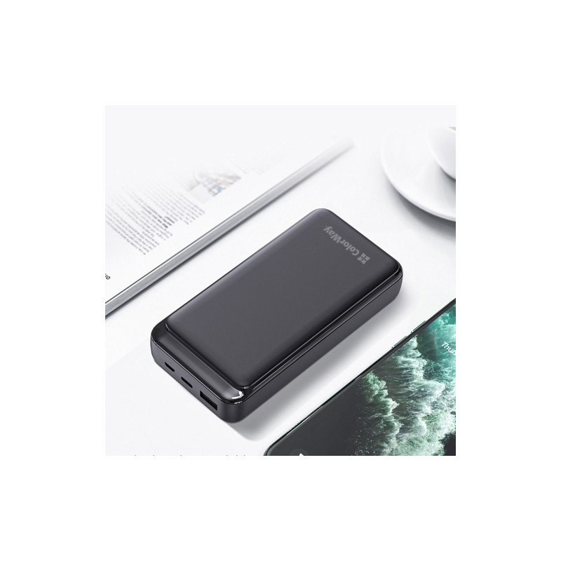 ColorWay Slim 20000mAh Black (CW-PB200LPG3BK-PD)