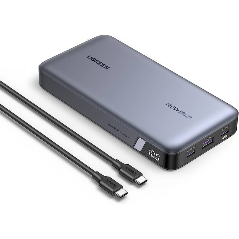 Портативний зарядний пристрій (павербанк) UGREEN 145W 3-port Laptop Fast Charging Power Bank 25000mAh PB205 (90597)