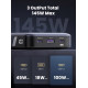 Портативний зарядний пристрій (павербанк) UGREEN 145W 3-port Laptop Fast Charging Power Bank 25000mAh PB205 (90597)