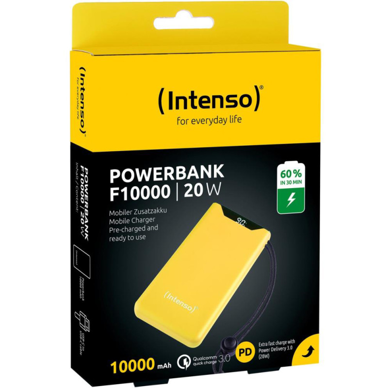 Портативное зарядное устройство (павербанк) Intenso F10000 10000mAh Yellow (7332039)