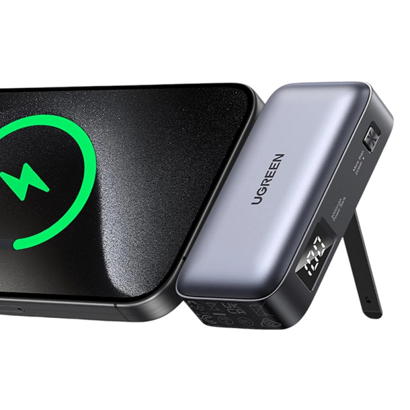 Портативное зарядное устройство (павербанк) UGREEN Nano 5000mAh 22.5W USB Type-C Gray (35338)