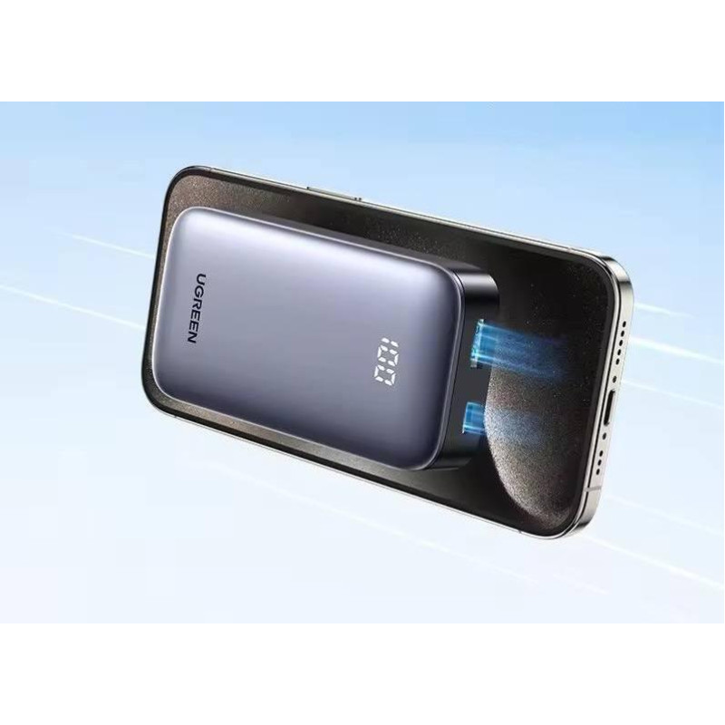 Портативное зарядное устройство (павербанк) UGREEN PB502 10000mAh Grey (25185)