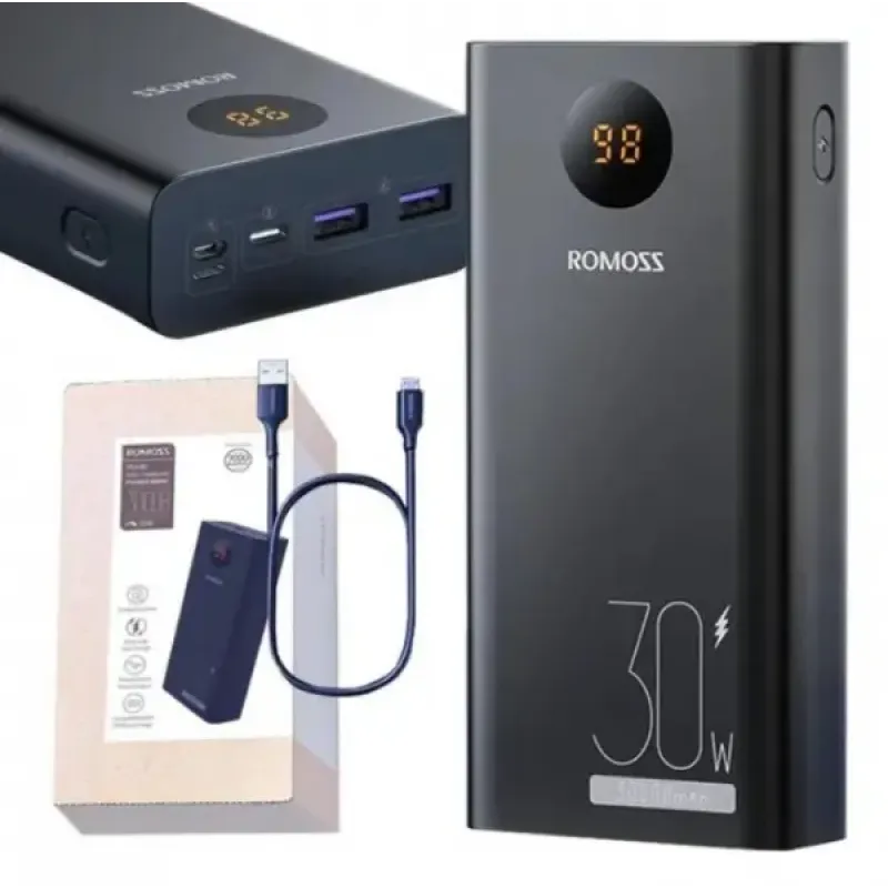 Портативний зарядний пристрій (павербанк) Romoss 30000mAh PEA30 30W (PEA30-292-2111H)