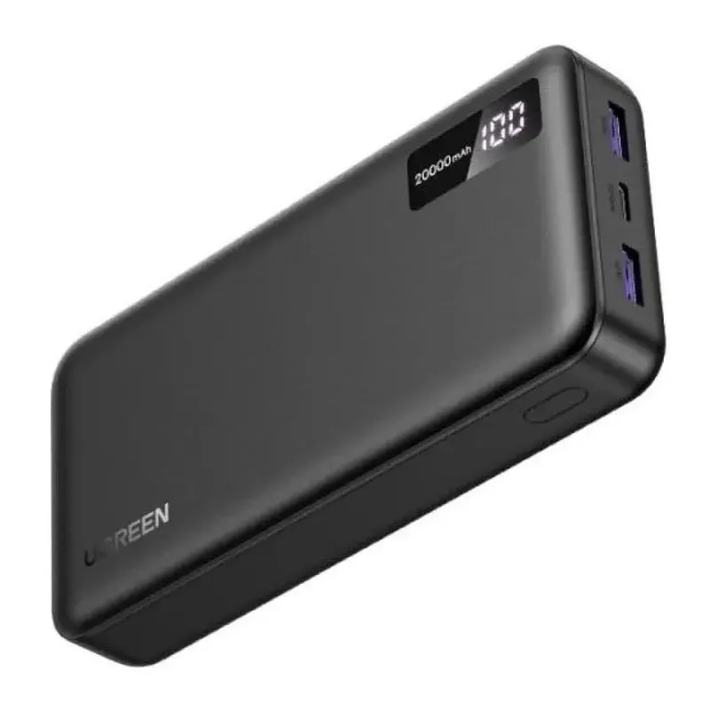 Портативний зарядний пристрій (павербанк) UGREEN PB312 20000mAh Black (25683)