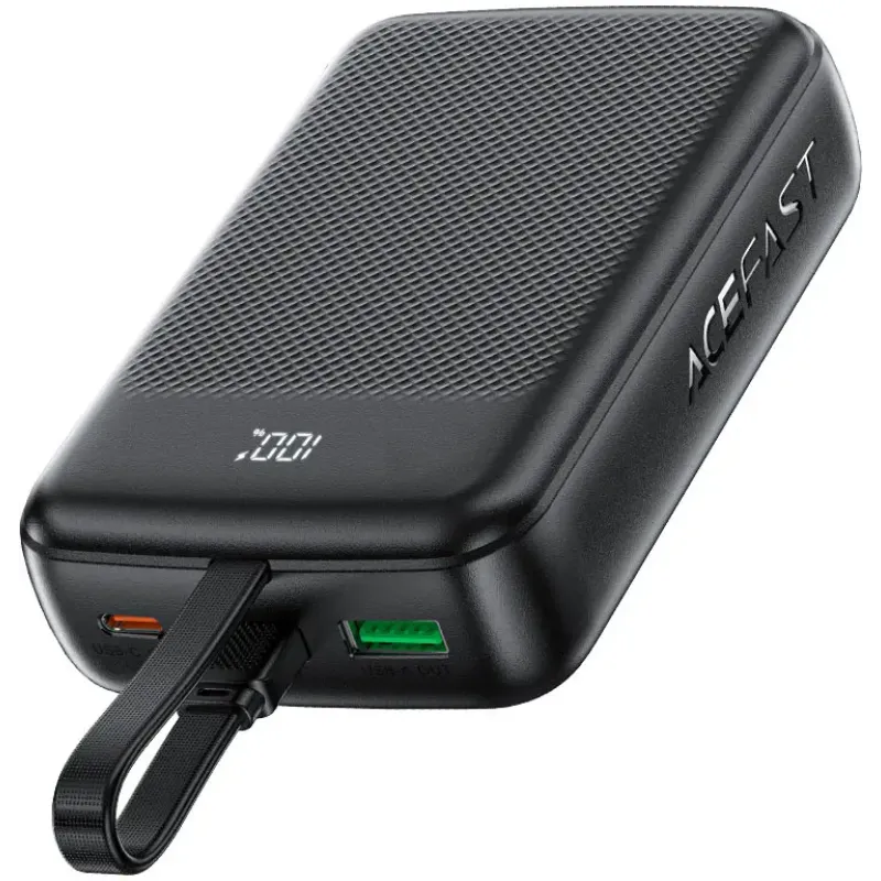 Портативное зарядное устройство (павербанк) Acefast M14 20000mAh Black (6974316283966)