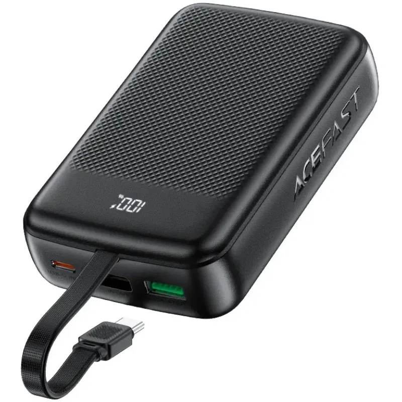 Портативное зарядное устройство (павербанк) Acefast M14 20000mAh Black (6974316283966)