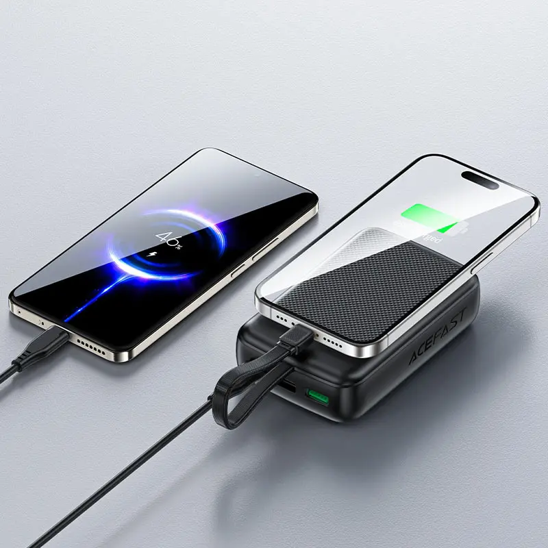 Портативное зарядное устройство (павербанк) Acefast M14 20000mAh Black (6974316283966)